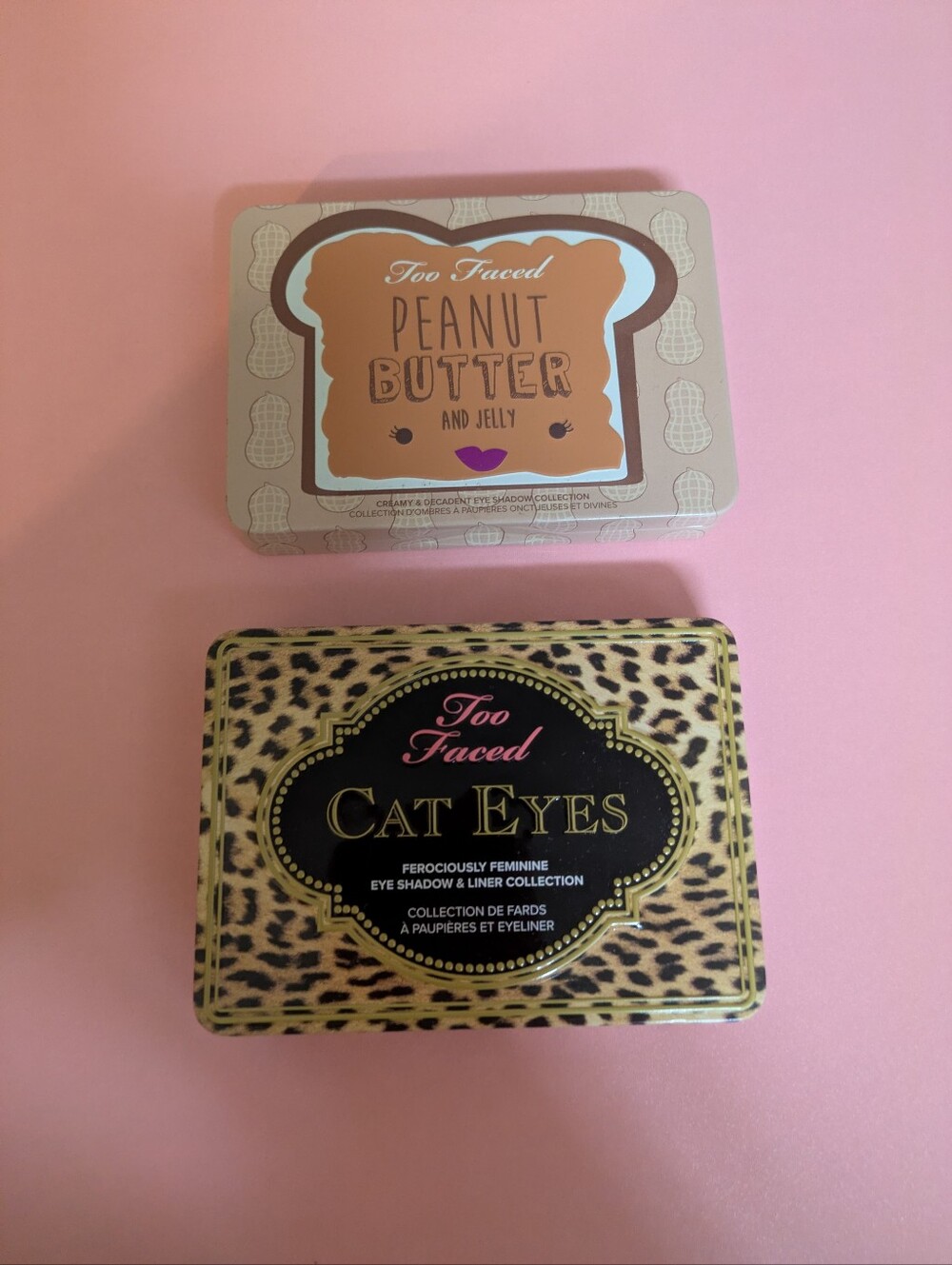 Bundle 2 New Eyeshadow Palettes Too faced Peanut Butter Jelly And Cat Eyes